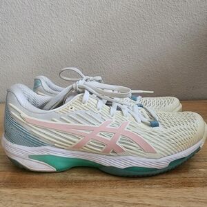 Asics Womens Solution Speed FF 2 Running Shoes White Frosted Rose Size 8.5